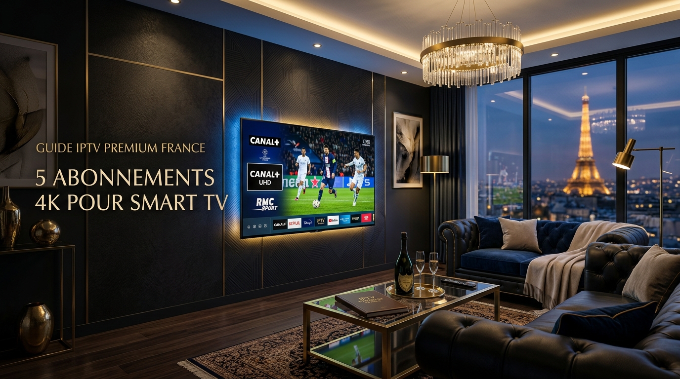 Guide IPTV Premium France : 5 abonnements 4K pour Smart TV